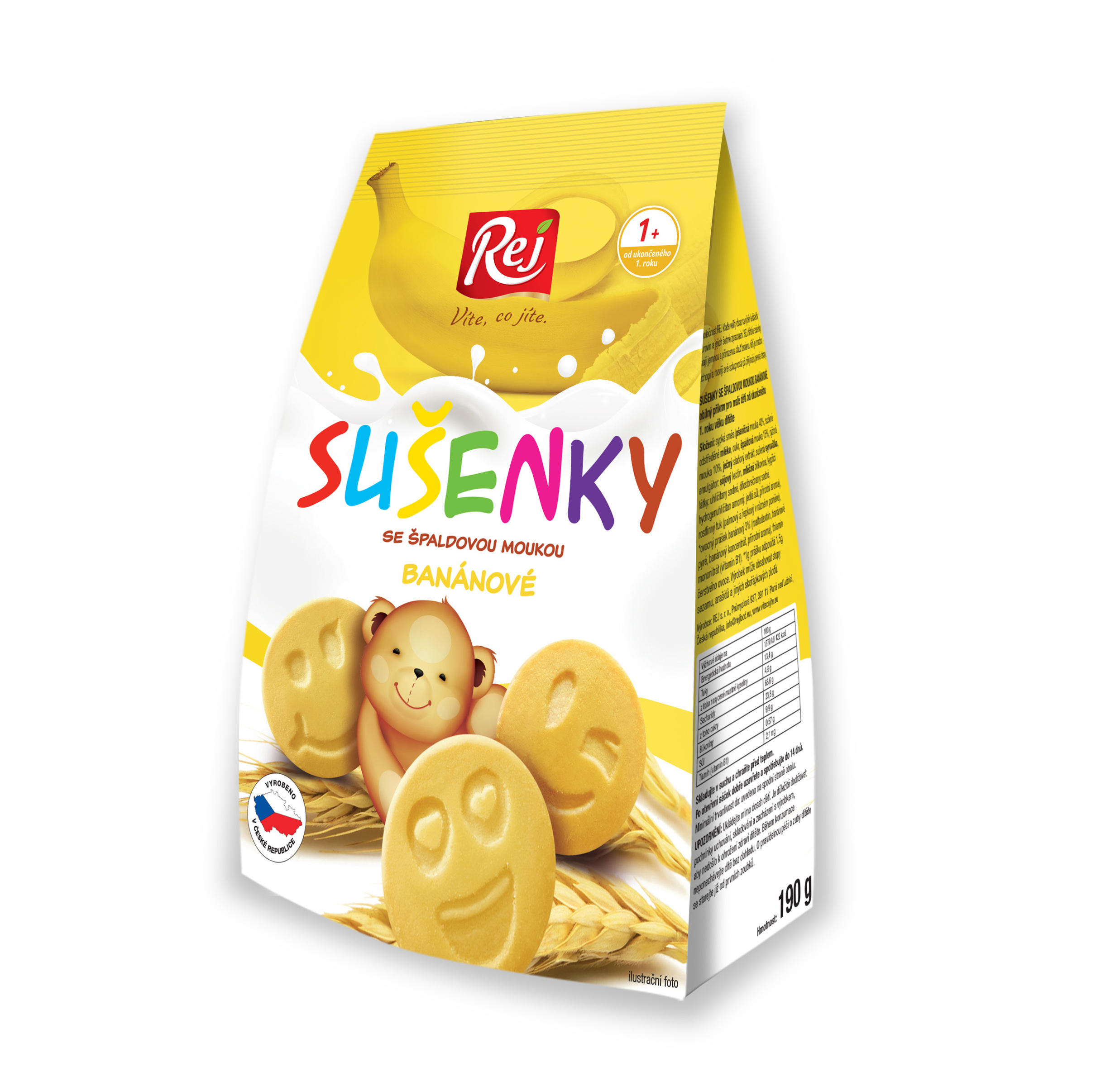 Sušenky dětské banánové 190g
