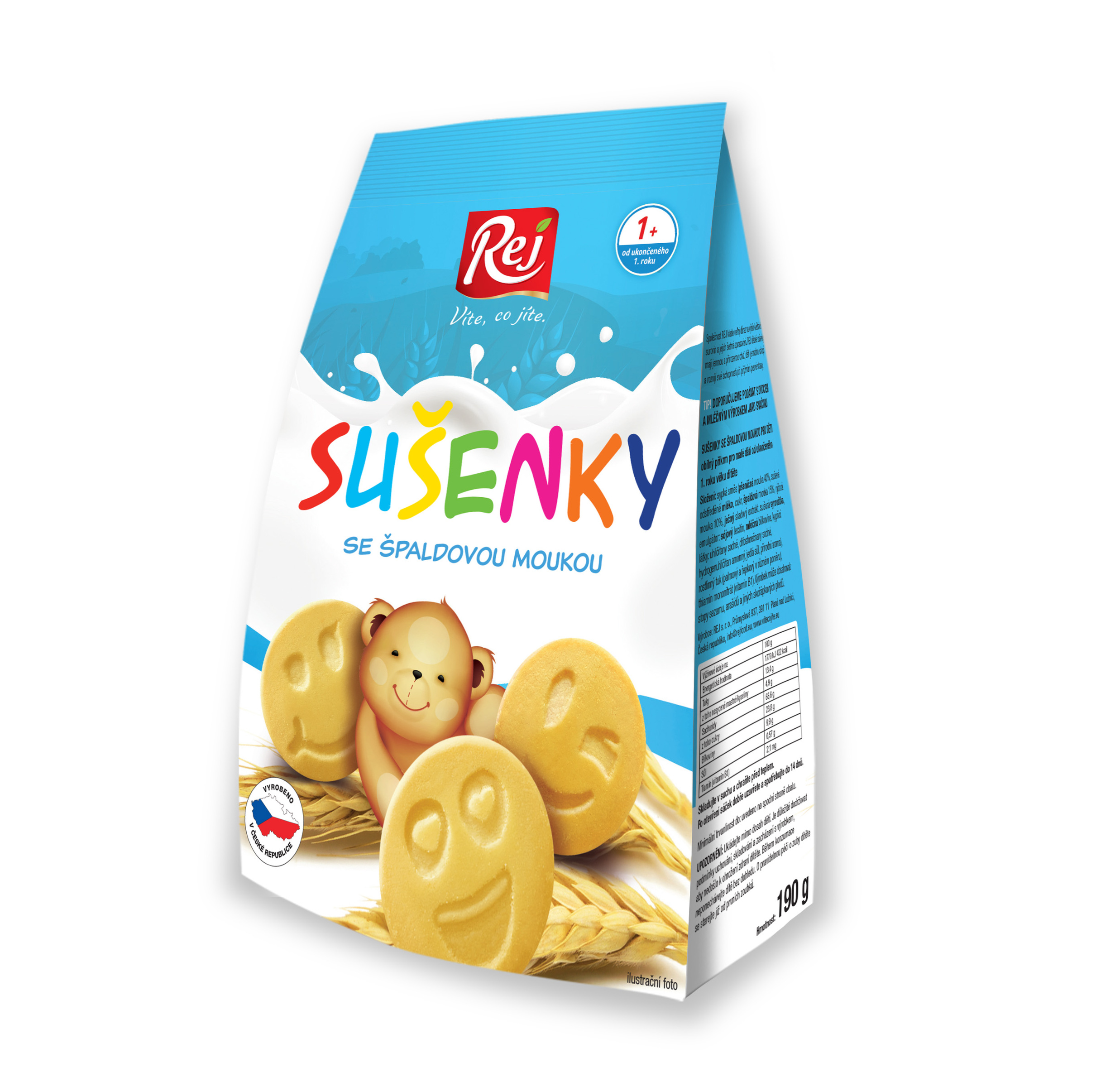Sušenky dětské se špaldou 190g