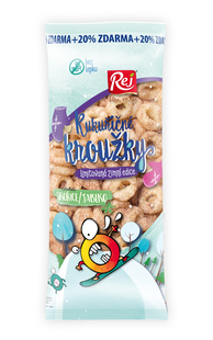 Kroužky kukuřičné jablko a skořice 72g