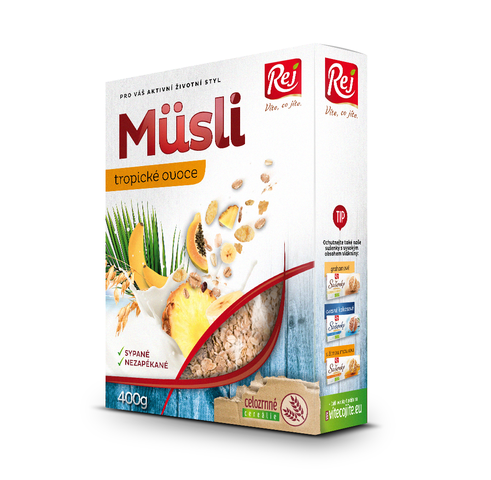Müsli s tropickým ovocem 400g