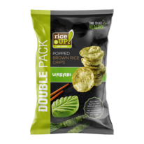 RICE UP! Brown Rice Chips Wasabi Double Pack MOCK UP NEW S