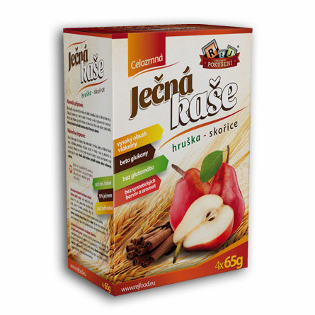 Ječná kaše hrušková se skořicí 260g