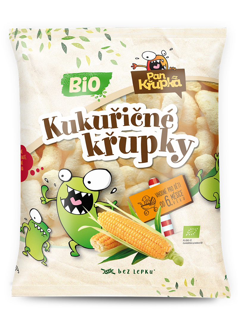 NOVINKA - kukuřičné křupky v BIO kvalitě